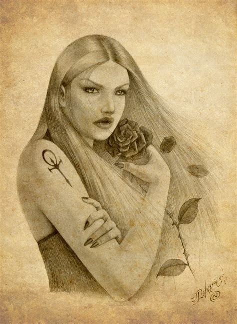 Vampire Woman Pencil By Deligaris On Deviantart