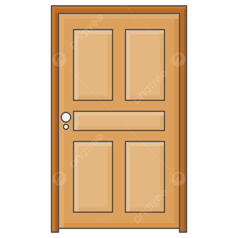 closed wooden door design vector door wood vector png  vector