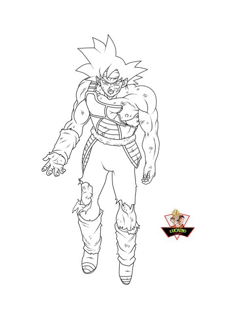 dragon ball  bardock coloring pages coloring pages