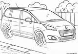 Peugeot 5008 Coloriage Colorir Imprimer Desenhos Haut sketch template