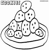 Cookies Cookie Pages Coloring Fortune Sheet Template Getdrawings Drawing sketch template