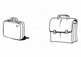 Malvorlage Brieftasche Koffer Und Briefcase Coloring Satchel sketch template