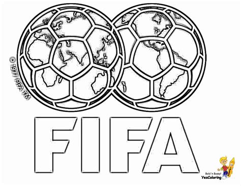 fifa logo coloring page  printable coloring pages