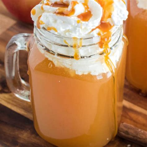 Warm Caramel Apple Cider Cocktail ⋆ Real Housemoms