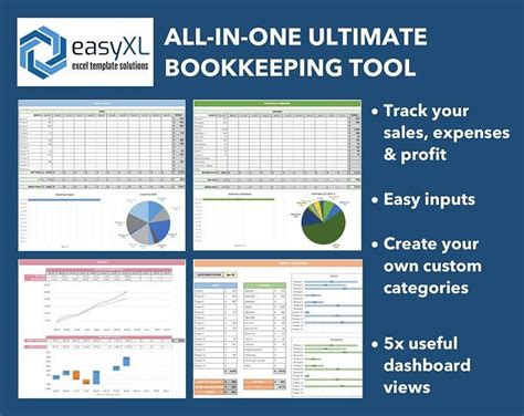 Small Business Financial Dashboard Excel Spreadsheet Easy