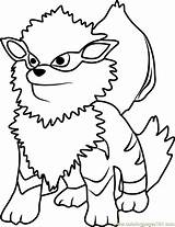 Pokemon Arcanine Pokémon Coloringpages101 sketch template