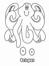 Octopus Coloring Letter Animal Pages Gif Choose Board sketch template
