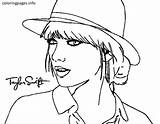Swift Taylor Coloring Pages Print Singers Famous Singer Color Draco Malfoy People Country Printable Para Spears Britney Easy Getcolorings Popular sketch template