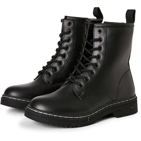 womens chunky boots black big