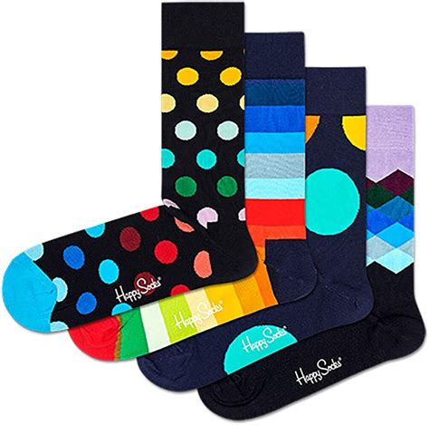 happy socks mens stripe gift box   classic multi color buy    price  uae
