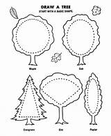 Coloring Arbor Tree Pages Trees Draw Activities Plant Canopy Crafts Planting Flowers Preschool Kids Printable Drawing Toddler Holiday Kid School sketch template