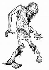 Zombie Scary Kleurplaat Creepy Coloriages Enge Adultos Adulti Justcolor Effrayant Difficiles Top25 Erwachsene Transformer Mostro Marchant Stampare Adultes sketch template
