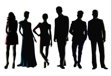 men and women silhouette vectors download free vector art stock graphics and images