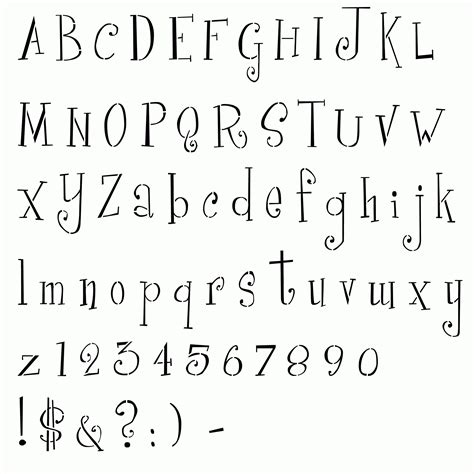 printable font stencils  images  collection page