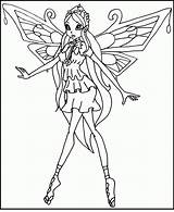 Coloring Winx Pages Club Enchantix Bloom Popular sketch template