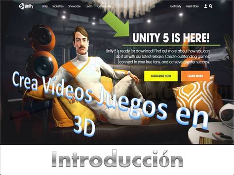 crea vídeo juegos con unity 5 3d introducción youtube