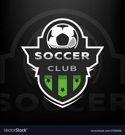 soccer club sport logo royalty  vector image