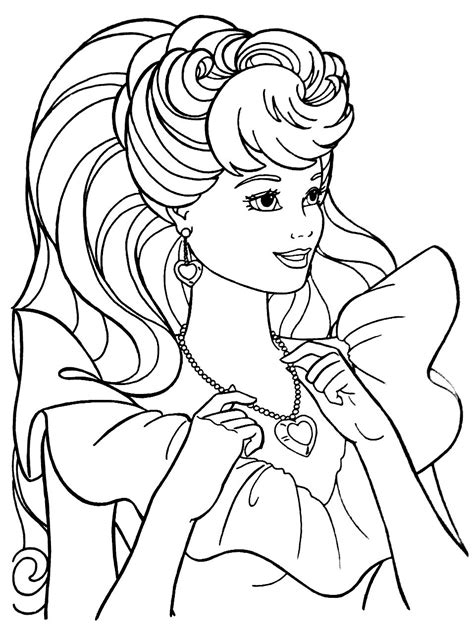 pin  tsvetelina  barbie coloring barbie coloring pages cute