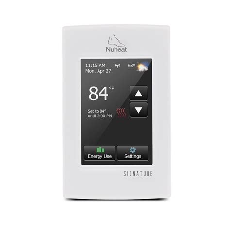 nuheat signature   wifi thermostat  electric floor heating systems connect
