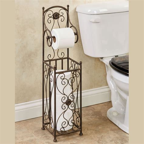 kadalynn antique bronze toilet paper holder stand