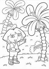 Dora Coloring Trees Hellokids Pages Palm Salvo Para sketch template