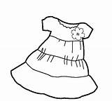 Vestido Boneca Colorear Desenho فستان sketch template