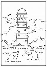 Malvorlagen Leuchtturm Ausmalen Lighthouses sketch template