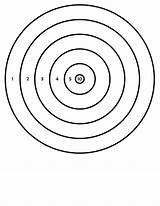 Targets Airsoft Pistol Nerf Archery Bullseye Dianas Tiro Imprimir sketch template