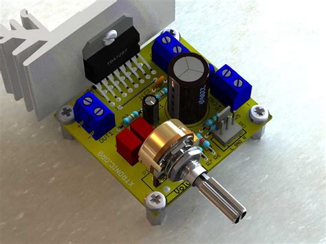 stereo power audio amplifier  tda    watts xtronic