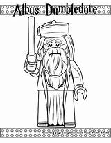 Lego Coloring Pages Harry Potter Dumbledore Albus Colouring Bricks True North Choose Board Colors Color sketch template