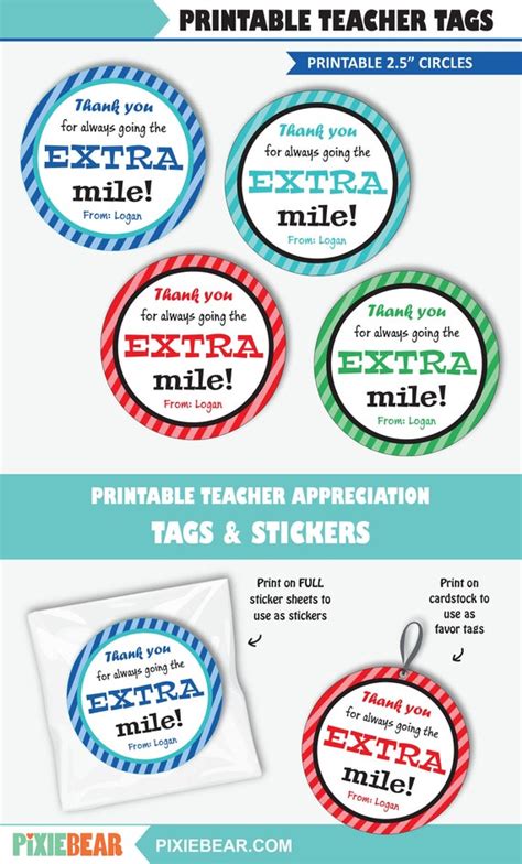 teacher appreciation gum tag printable extra teacher appreciation