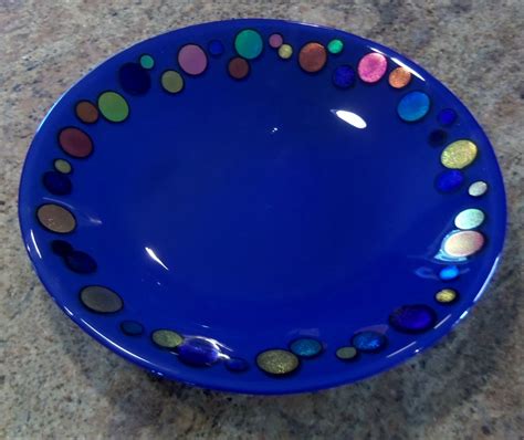 party bowl fused glass plates fused glass bowl stained glass crafts