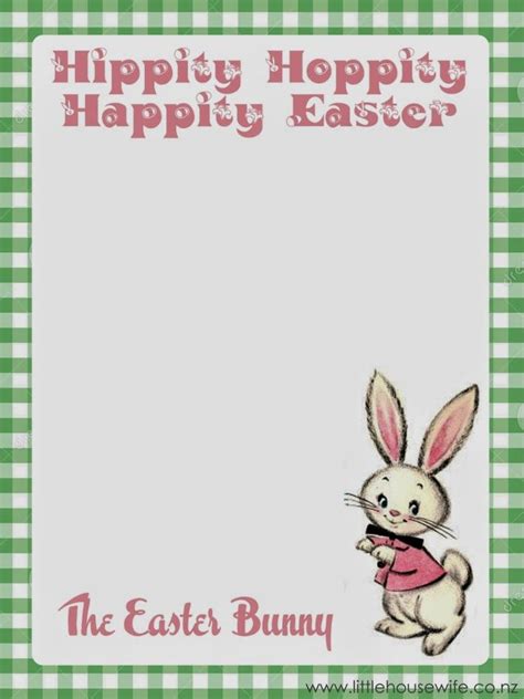 easter   printable letter   easter bunny easter bunny