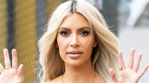 kim kardashian bleached her eyebrows and rocks blonde hair makeover