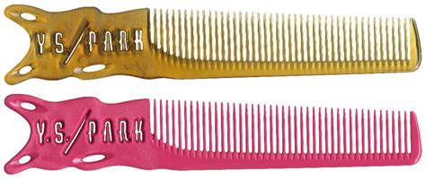 ys park 239 barber comb 8 1 in pink camel precision shears