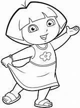 Dora Coloring Pages Drawing Printable Getdrawings Color Getcolorings Clipartmag Friends sketch template