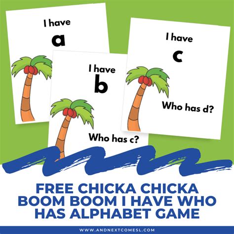 printable     alphabet game inspired  chicka chicka
