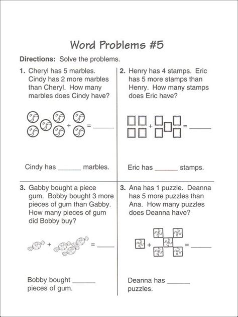grade math word problems  coloring pages  kids word