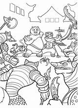 Kung Fu Coloring Pages Panda Tigress Getcolorings Getdrawings Warrior Dragon Colorings sketch template