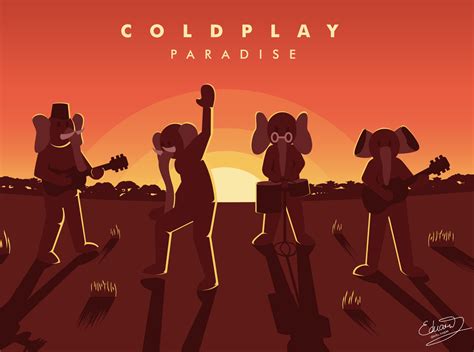 coldplay paradise  eduard bagas  dribbble