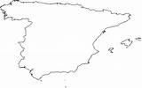 Spain Map Outline Blank Europe Maps Aneki sketch template