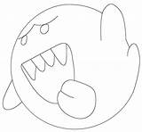 Boo Mario Drawing Super Bros Step Draw Tutorial Games Easy sketch template