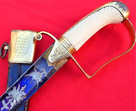 rare  pattern british army cavalry officers sword  scabbard