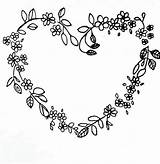 Heart Embroidery Hearts Flower Flowers Wreath Patterns Hand Floral Drawing Flowered Pattern Sketch Designs Ribbon Fashioneal Ru Visit Coloring Template sketch template