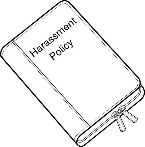 Harassment Policy Book Clip Art At Vector Clip