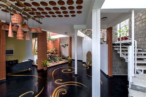 interior  blends traditional indian features  modern style