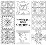 Coloring Pages Quilt Blank Patterns Crazy Printable Templates Print Pattern Designs Template Colouring Quilting Block Dover Adult Choose Board sketch template