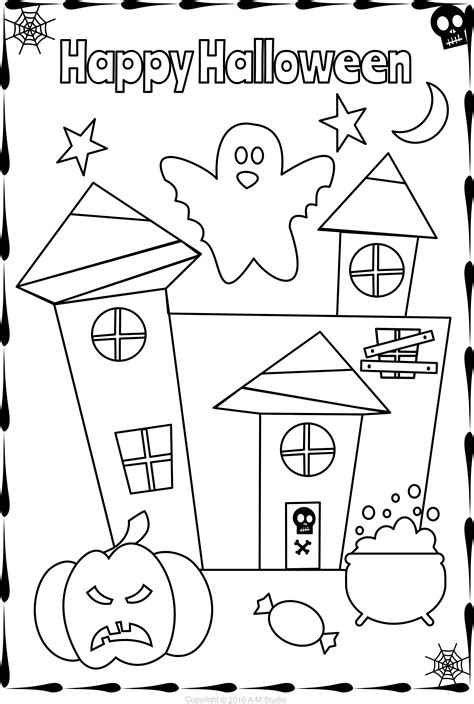 halloween themed coloring pages  kids halloween  coloring