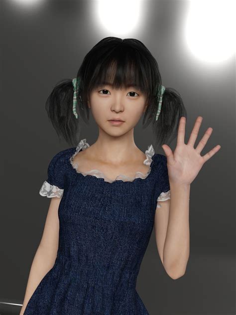xiao mei for g8f 3d model rigged cgtrader