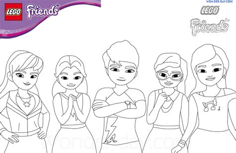 lego friends coloring pages printable coloring pages  girls